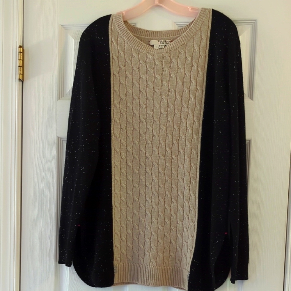LABEL+thread Cashmere Colorblock Sweater